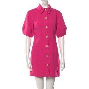 Elliatt Hot Pink Mini Dress with Puff Sleeves